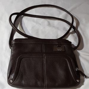 Brown Tignanello crossbody bag